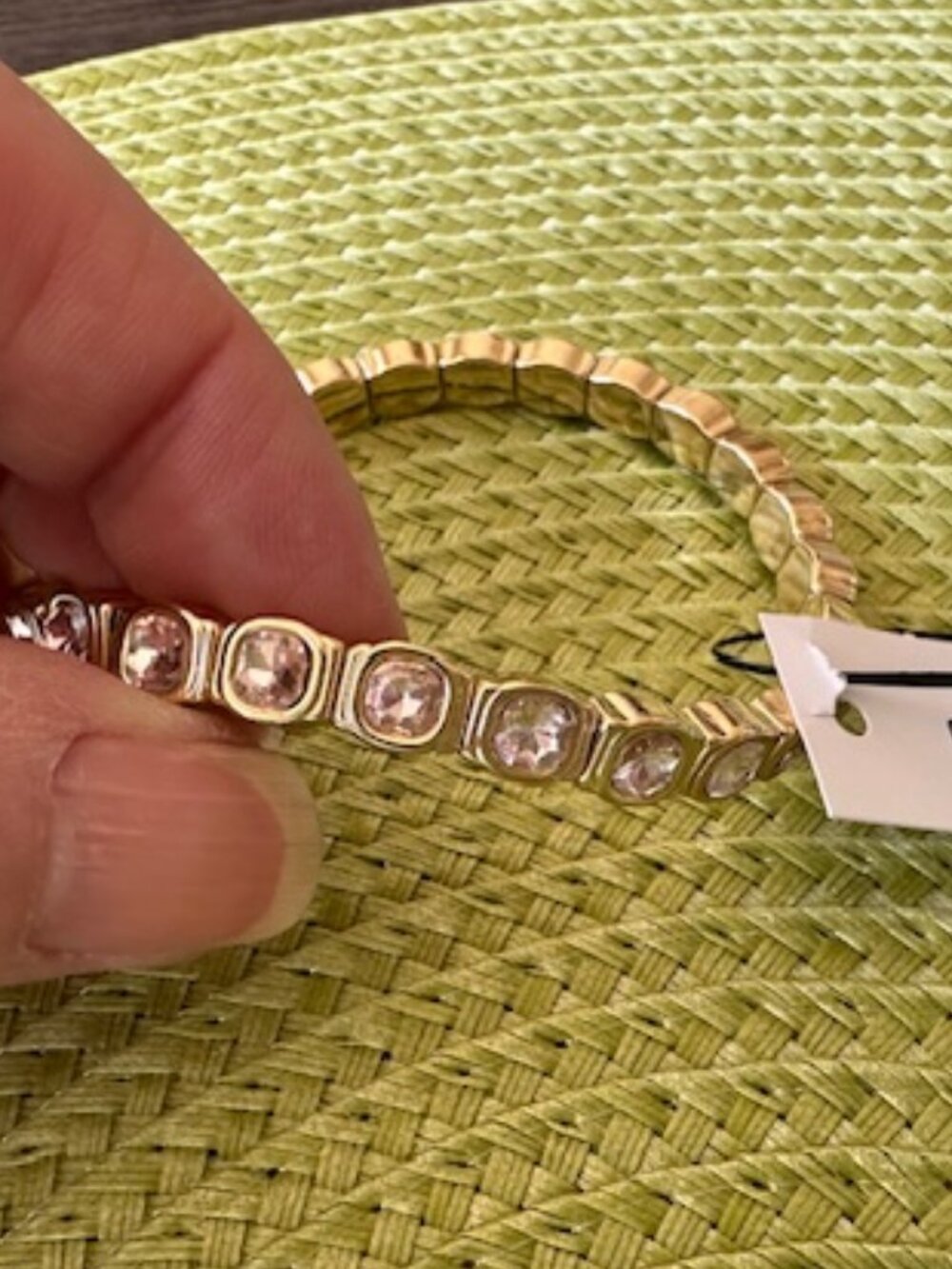 Chico's Crystal Stretch Bracelet - New - Picture 2 of 5